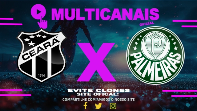 Assistir Ceará x Palmeiras AO VIVO Online 30/04/2025